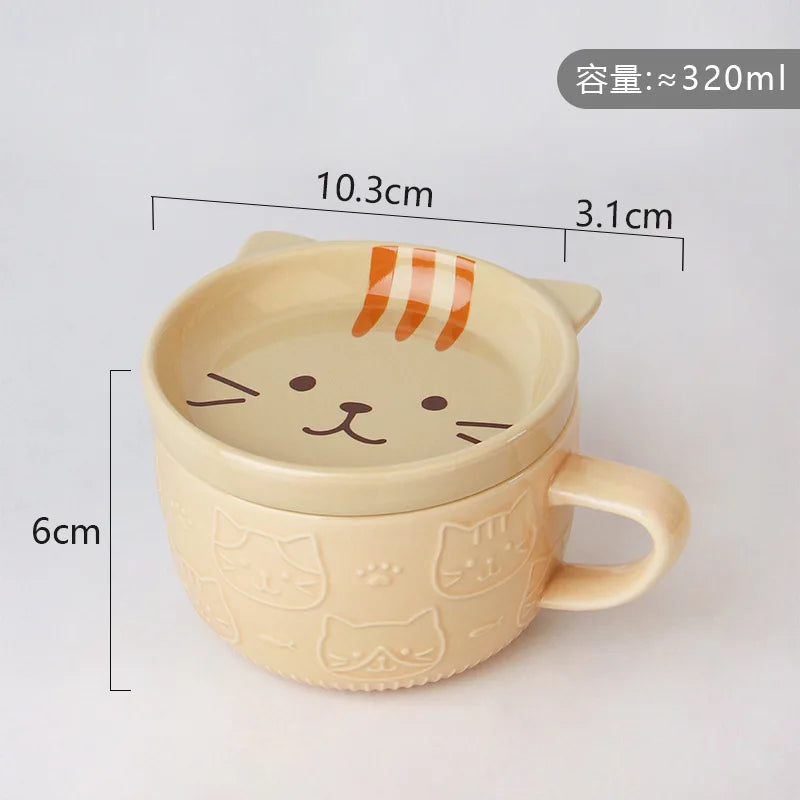 Japanese Shiba Ceramic Coffee Cup