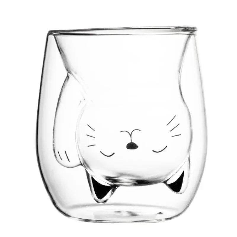 Cute Cat Shaped Glass