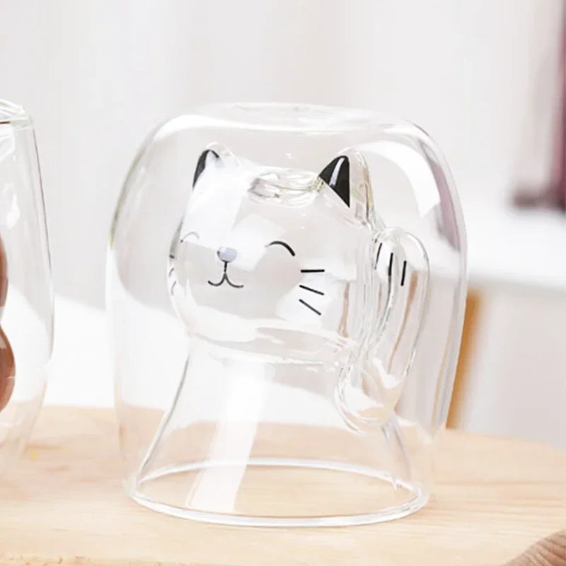 Cute Cat Shaped Glass