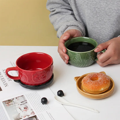 Japanese Shiba Ceramic Coffee Cup