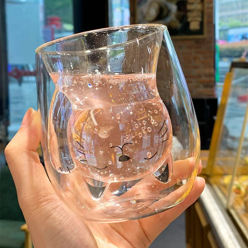 Cute Cat Shaped Glass